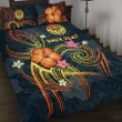 Alohawaii Home Set - Quilt Bed Set Polynesian Tahiti Personalised - Legend of Tahiti (Blue) | Alohawaii.co