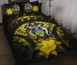 Alohawaii Home Set - Quilt Bed Set Solomon Islands Hibiscus Yellow | Alohawaii.co
