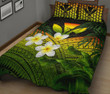 Alohawaii Home Set - Quilt Bed Set Kanaka Maoli (Hawaiian) Polynesian Plumeria Banana Leaves Reggae A02