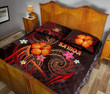 Alohawaii Home Set - Quilt Bed Set Polynesian Hawaii - Legend of Samoa (Red) - BN15