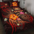 Alohawaii Home Set - Quilt Bed Set Polynesian Hawaii - Legend of Samoa (Red) | Alohawaii.co