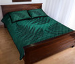 Alohawaii Home Set - Quilt Bed Set Dark Green New Zealand Fern A02