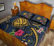Alohawaii Home Set - Quilt Bed Set Hawaii Polynesian Turtle Hibiscus Plumeria Nane Style J4