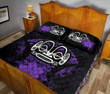 Alohawaii Home Set - Quilt Bed Set Marquesas Islands Hibiscus Purple A02