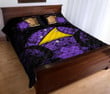 Alohawaii Home Set - Quilt Bed Set Tokelau Hibiscus Purple A02