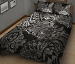 Alohawaii Home Set - Quilt Bed Set Polynesian Hawaii (Kanaka Maoli) - Black Hibiscus Turtle Flowing - BN11
