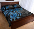 Alohawaii Home Set - Quilt Bed Set Federated States Of Micronesia - Blue Turtle - BN15