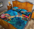 Alohawaii Home Set - Quilt Bed Set Polynesian Kanaka Maoli (Hawaiian) - Turtle Hawaii Map - BN11