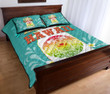 Alohawaii Home Set - Quilt Bed Set Hawaii Summer Pineapple Polynesian Turtle Plumeria AH J2