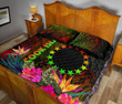 Alohawaii Home Set - Quilt Bed Set Cook Islands Polynesian - Hibiscus and Banana Leaves - BN15
