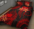 Alohawaii Home Set - Quilt Bed Set Samoa Polynesian - Red Plumeria - BN11