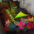 Alohawaii Home Set - Quilt Bed Set Tokelau Polynesian Personalised - Hibiscus and Banana Leaves | Alohawaii.co