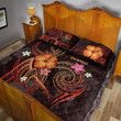 Alohawaii Home Set - Quilt Bed Set Tuvalu Polynesian - Legend of Tuvalu (Red) - BN15