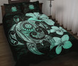 Alohawaii Home Set - Quilt Bed Set Papua New Guinea Islands Plumeria Mix Polynesian Turtle Turquoise | Alohawaii.co