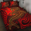 Alohawaii Home Set - Quilt Bed Set Wallis and Futuna - Red Shark Polynesian Tattoo | Alohawaii.co