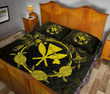 Alohawaii Home Set - Quilt Bed Set Hawaii Kanaka Turtle Hibiscus Polynesian Anthea Style Yellow J4