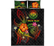 Alohawaii Home Set - Quilt Bed Set Federated States of Micronesia Polynesian Personalised - Legend of FSM (Reggae) - BN15