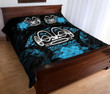 Alohawaii Home Set - Quilt Bed Set Marquesas Islands Hibiscus Blue A02