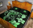 Alohawaii Home Set - Quilt Bed Set Papua New Guinea Islands Plumeria Mix Polynesian Turtle Green J1