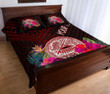 Alohawaii Home Set - Quilt Bed Set American Samoa Personalised - Coat Of Arm With Polynesian Patterns - BN25