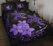 Alohawaii Home Set - Quilt Bed Set Hawaii Polynesian Turtle Plumeria Pog Style Purple | Alohawaii.co