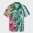 Alohawaii Shirt - Hawaii Polynesian Turtle Tropical Hibiscus Plumeria Hawaiian Shirt Turquoise