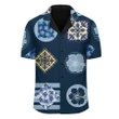 (Personalized) Hawaii Royal Pattern  - Hawaiian Shirt - Cade Style - Indigo - AH - J2 - Alohawaii