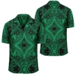 Alohawaii Shirt - Polynesian Plumeria Mix Green Black Hawaiian Shirt