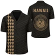 Alohawaii Shirt - Kakau Polynesian Coat Of Arms Hawaii Shirt Gold