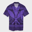Alohawaii Shirt - Hawaiian Kanaka Polynesian Tribal Hawaiian Shirt Reggae Color Purple