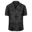 Polynesian Plumeria Mix Gray Black Hawaiian Shirt - AH - J1 - Alohawaii