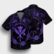 Hawaii Kanaka Turtle Hibiscus Polynesian Hawaiian Shirt - Anthea Style Purple - AH - J4R - Alohawaii