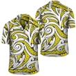 Alohawaii Shirt - Polynesian Maori Ethnic Ornament Yellow Hawaiian Shirt
