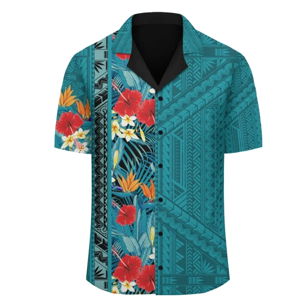 (Personalized) Hawaii Tropical Flower Polynesian - Hawaiian Shirt - Domi Style  - AH - J2 - Alohawaii