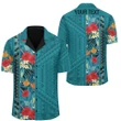 Alohawaii Shirt - (Personalized) Hawaii Tropical Flower Polynesian Hawaiian Shirt Domi Style