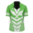 Hawaii Kanaka Map Football Jersey Hawaiian Shirt - Green & White - Maris Style - AH - J3