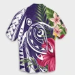 Hawaii Polynesian Turtle Tropical Hibiscus Plumeria Hawaiian Shirt - Purple - AH - J4R - Alohawaii