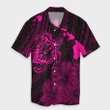 Alohawaii Shirt - Hawaiian Hibiscus Sea Turtle Swim Polynesian Hawaiian Shirt Pink