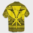 Hawaiian Kanaka Polynesian Tribal Hawaiian Shirt Reggae Color Yellow AH - J7R - Alohawaii