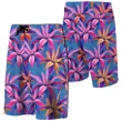 Alohawaii Short - Hawaii Tropical Flowers Pink Board Shorts