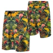 Alohawaii Short - Seamless Tropical Flower Plant And Leaf Pattern Board Shorts