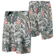 Alohawaii Short - Tropical Palm Leaves And Flowers Board Shorts