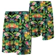 Alohawaii Short - Tropical Pattern With Pineapples, Palm Leaves Board Shorts