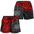 Alohawaii Short - Samoa Polynesian Shorts (Women) - Red Turtle | Alohawaii.co