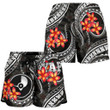 Lovenewzealand Short - Yap Micronesian Women Shorts - Black Plumeria - BN11
