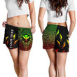 Alohawaii Short - Hawaii Custom Personalised Women's Shorts - Kanaka Maoli Rocket Style (Reggae) | Alohawaii.co