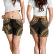 Lovenewzealand Short - Papua New Guinea Women's Shorts - Polynesian Chief Gold Version - Bn10