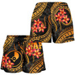 Alohawaii Short - Yap Micronesian Women Shorts - Gold Plumeria | Alohawaii.co