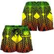 Lovenewzealand Short - Samoa Polynesian Women's Shorts - Samoa Reggae Seal with Polynesian Tattoo - BN18