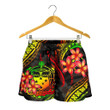 Lovenewzealand Short - Samoa Polynesian Women Shorts - Reggae Plumeria - BN11